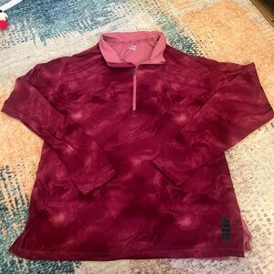 Under Armour Maroon/Pink Long Sleeve Tee